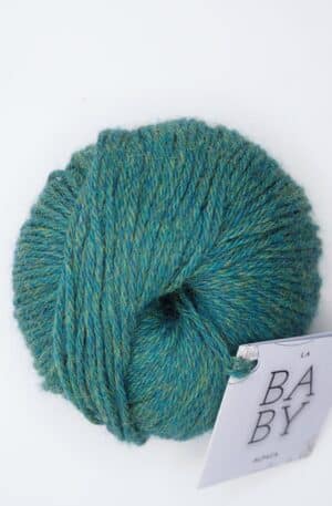 100% Baby Alpaca, ovillo de 50gr color verde